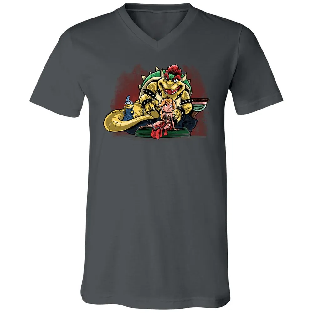Unisex V-Neck T-Shirt - PANUNVZT - Asphalt - 12