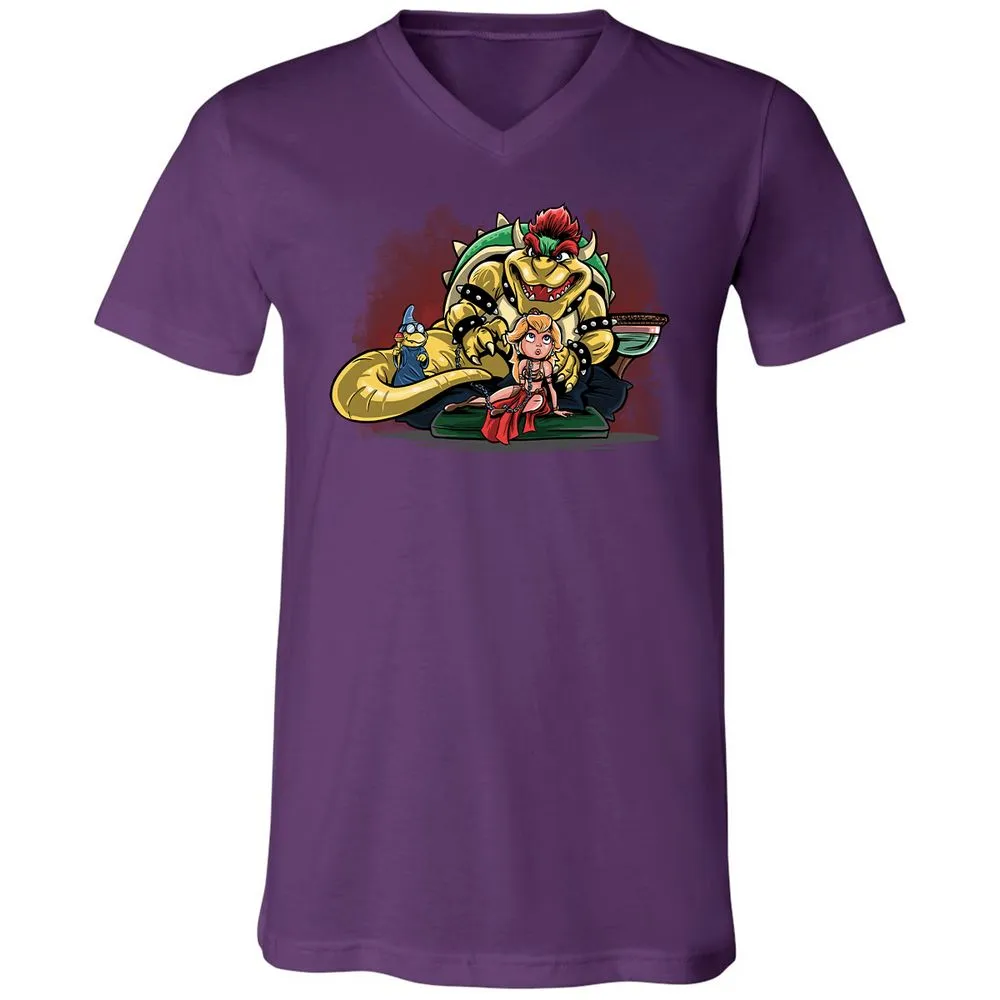Unisex V-Neck T-Shirt - PANUNVZT - Team Purple - 9