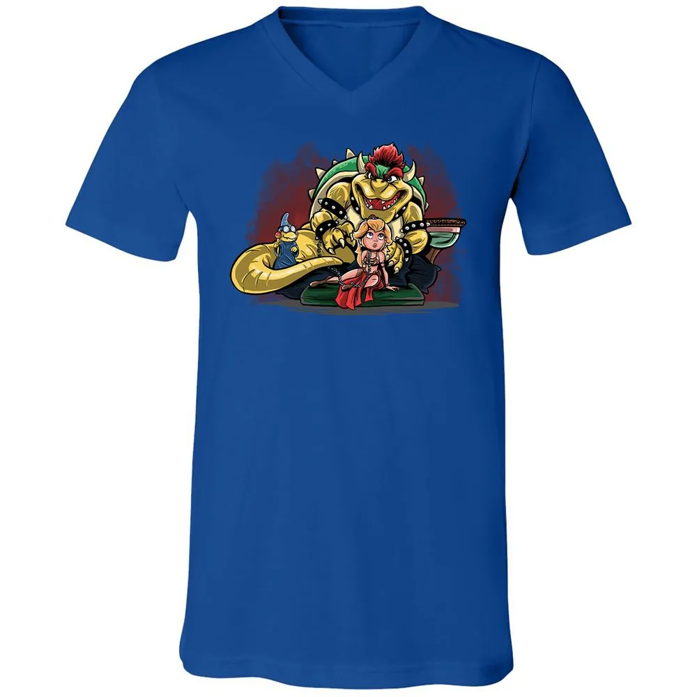 Unisex V-Neck T-Shirt - PANUNVZT - True Royal - 4