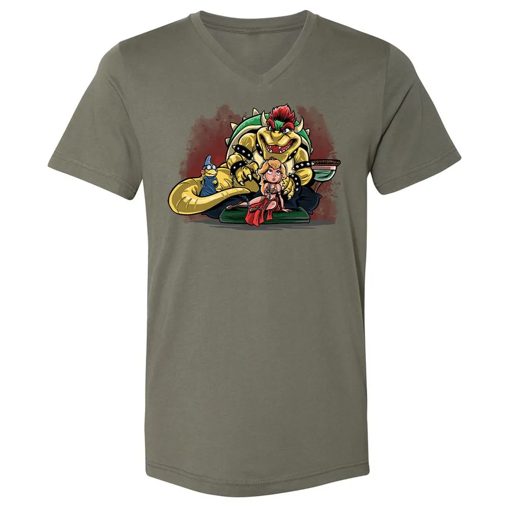 Unisex V-Neck T-Shirt - PANUNVZT - Military Green - 10