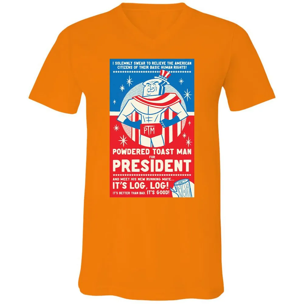 Unisex V-Neck T-Shirt - 22QSRA2A - Orange - 11