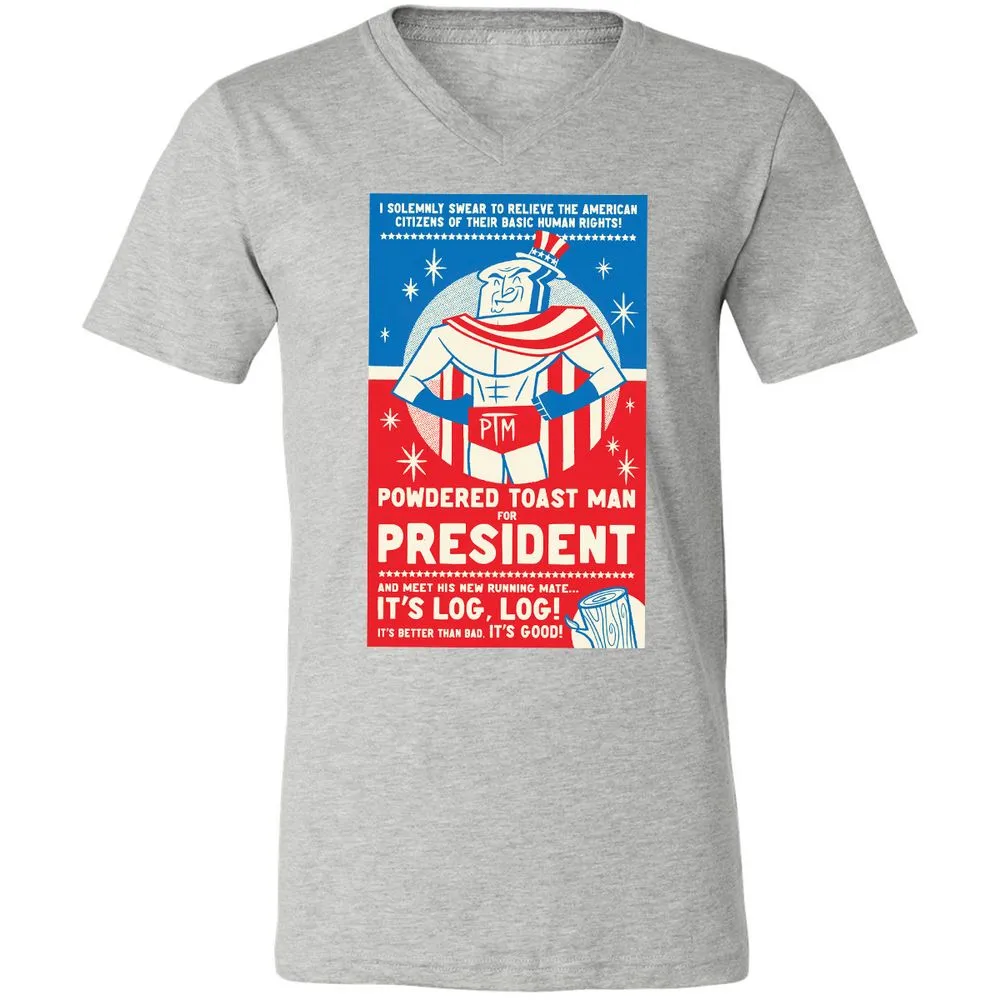 Unisex V-Neck T-Shirt - 22QSRA2A - Athletic Heather - 7