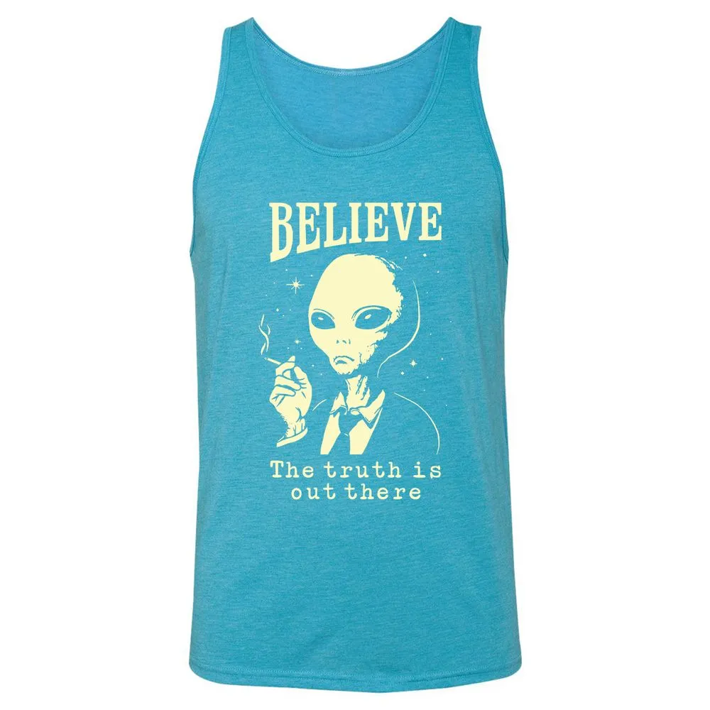 Unisex Jersey Tank - 9X1JT78F - Aqua Triblend - 3
