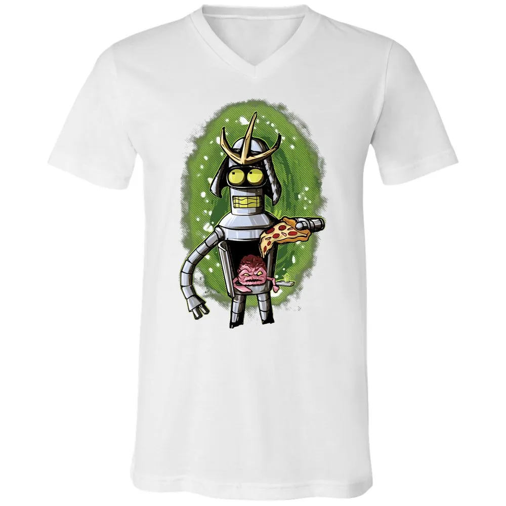 Unisex V-Neck T-Shirt - 22Q6MAA6 - White - 5