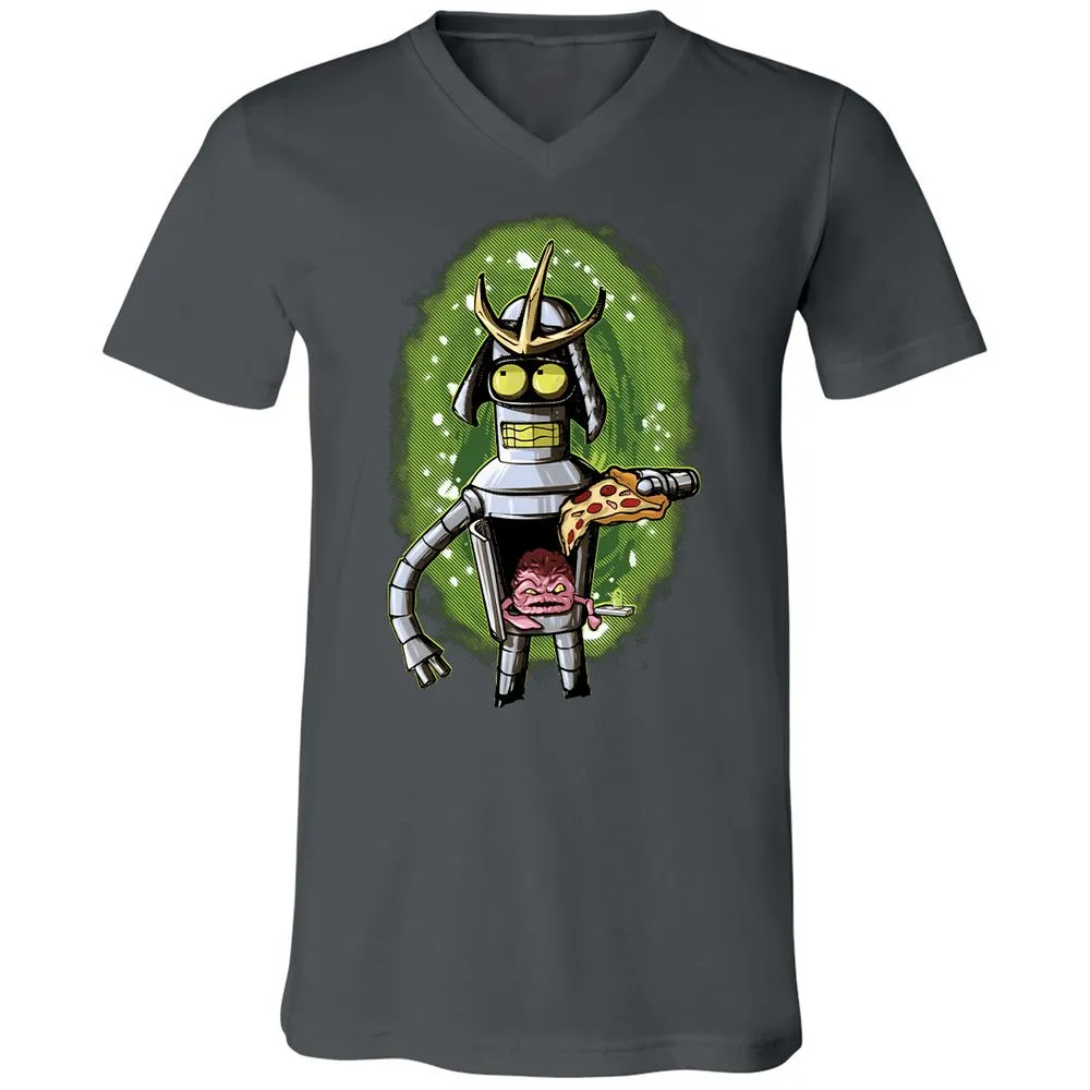 Unisex V-Neck T-Shirt - 22Q6MAA6 - Asphalt - 12