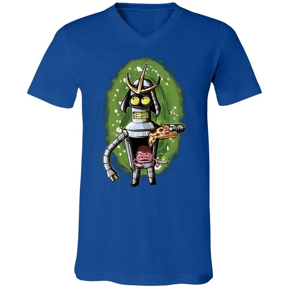 Unisex V-Neck T-Shirt - 22Q6MAA6 - True Royal - 4
