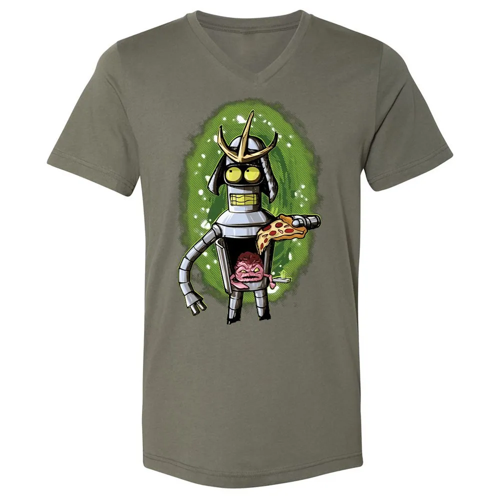 Unisex V-Neck T-Shirt - 22Q6MAA6 - Military Green - 10