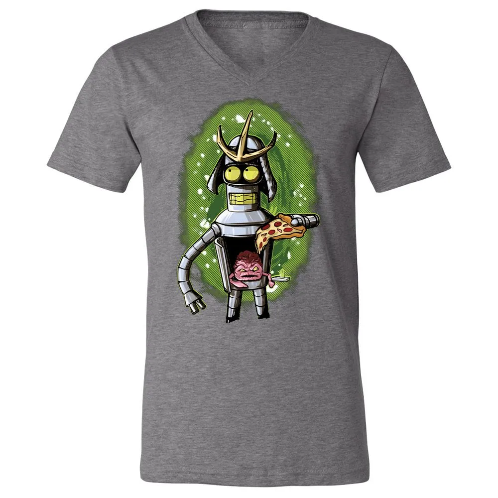 Unisex V-Neck T-Shirt - 22Q6MAA6 - Deep Heather - 13