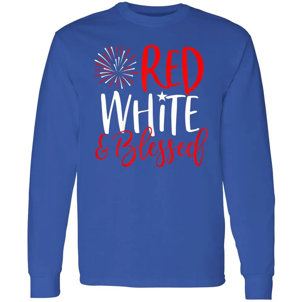 Long Sleeve T-Shirt - 7DW5P8FV - Royal - 8