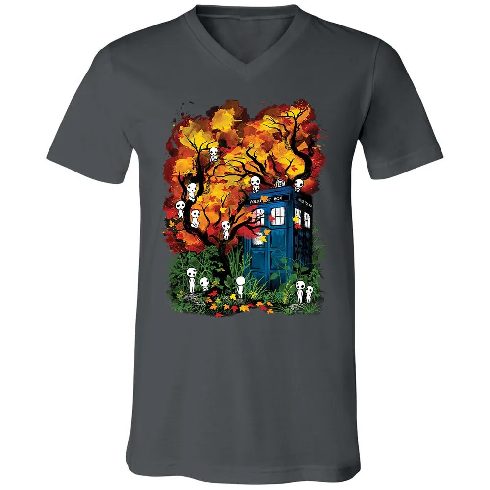 Unisex V-Neck T-Shirt - 57R19E23 - Asphalt - 12