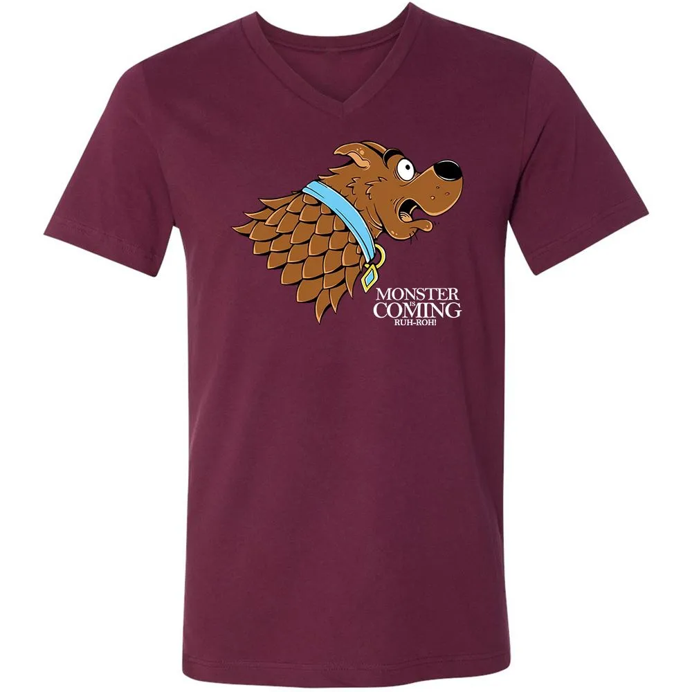 Unisex V-Neck T-Shirt - 11341JKC - Maroon - 6