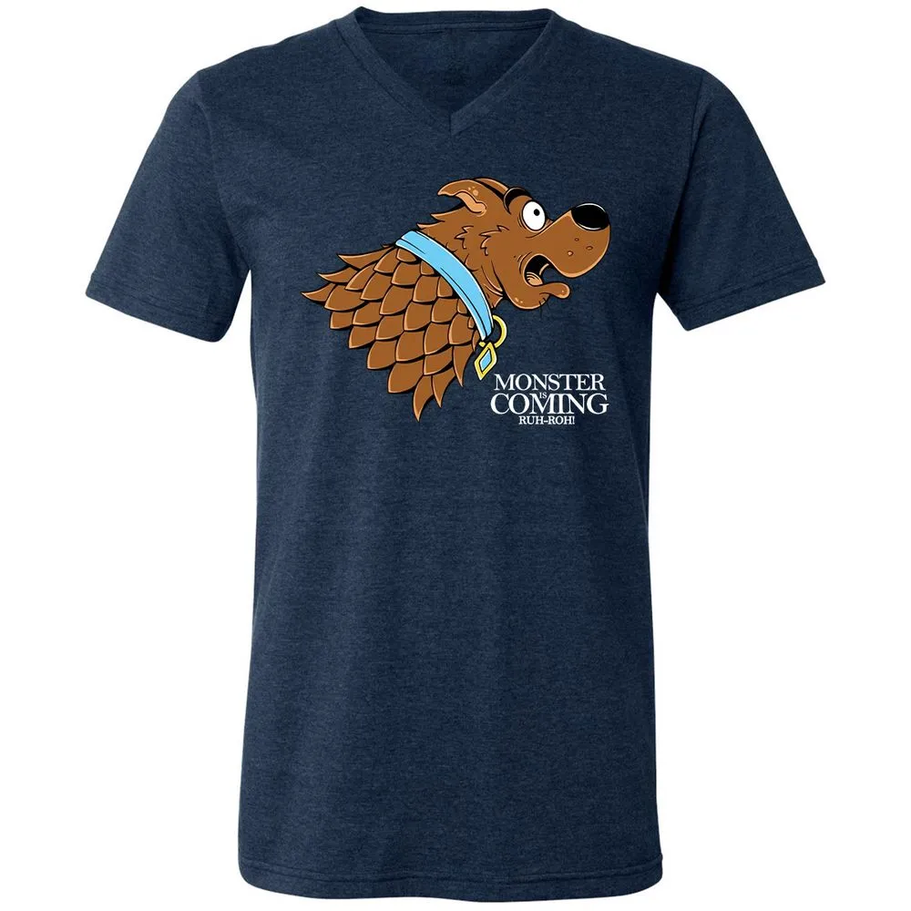 Unisex V-Neck T-Shirt - 11341JKC - Heather Navy - 15