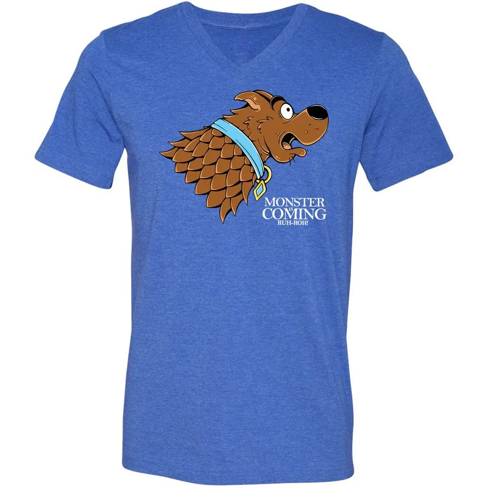 Unisex V-Neck T-Shirt - 11341JKC - Heather True Royal - 14