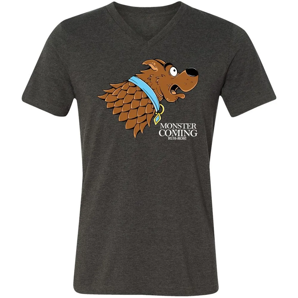 Unisex V-Neck T-Shirt - 11341JKC - Dark Grey Heather - 8