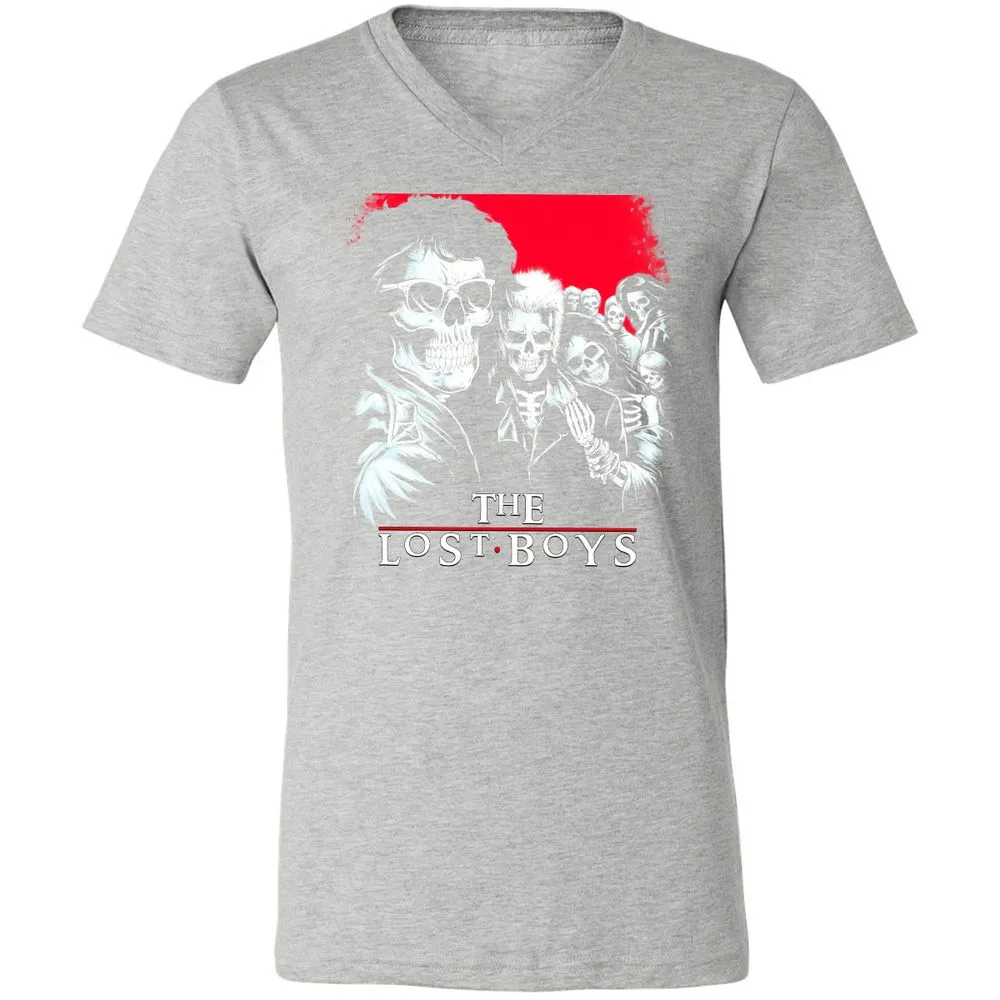 Unisex V-Neck T-Shirt - XEYEBQVQ - Athletic Heather - 7