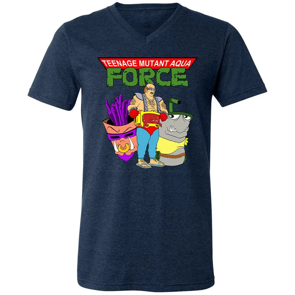 Unisex V-Neck T-Shirt - ZG72MDDD - Heather Navy - 15