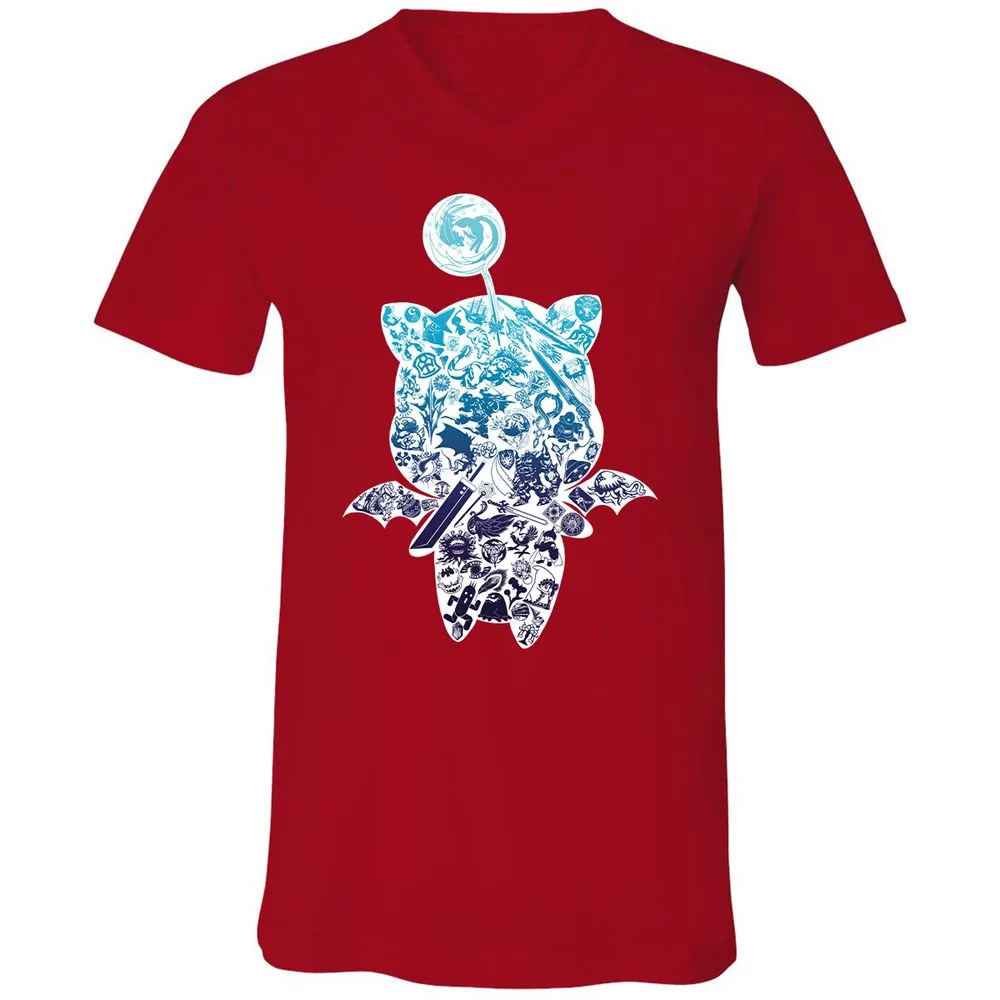 Unisex V-Neck T-Shirt - 427BNPML - Red - 3