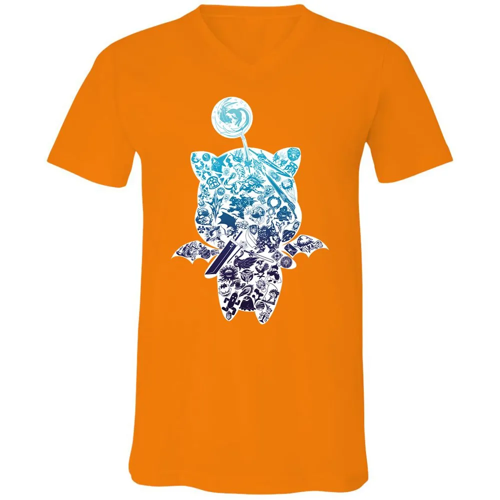 Unisex V-Neck T-Shirt - 427BNPML - Orange - 11