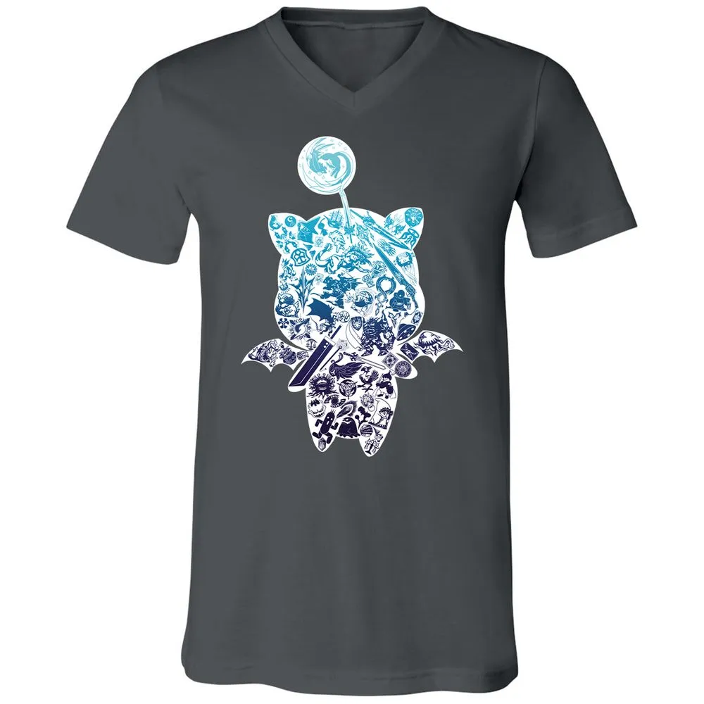 Unisex V-Neck T-Shirt - 427BNPML - Asphalt - 12