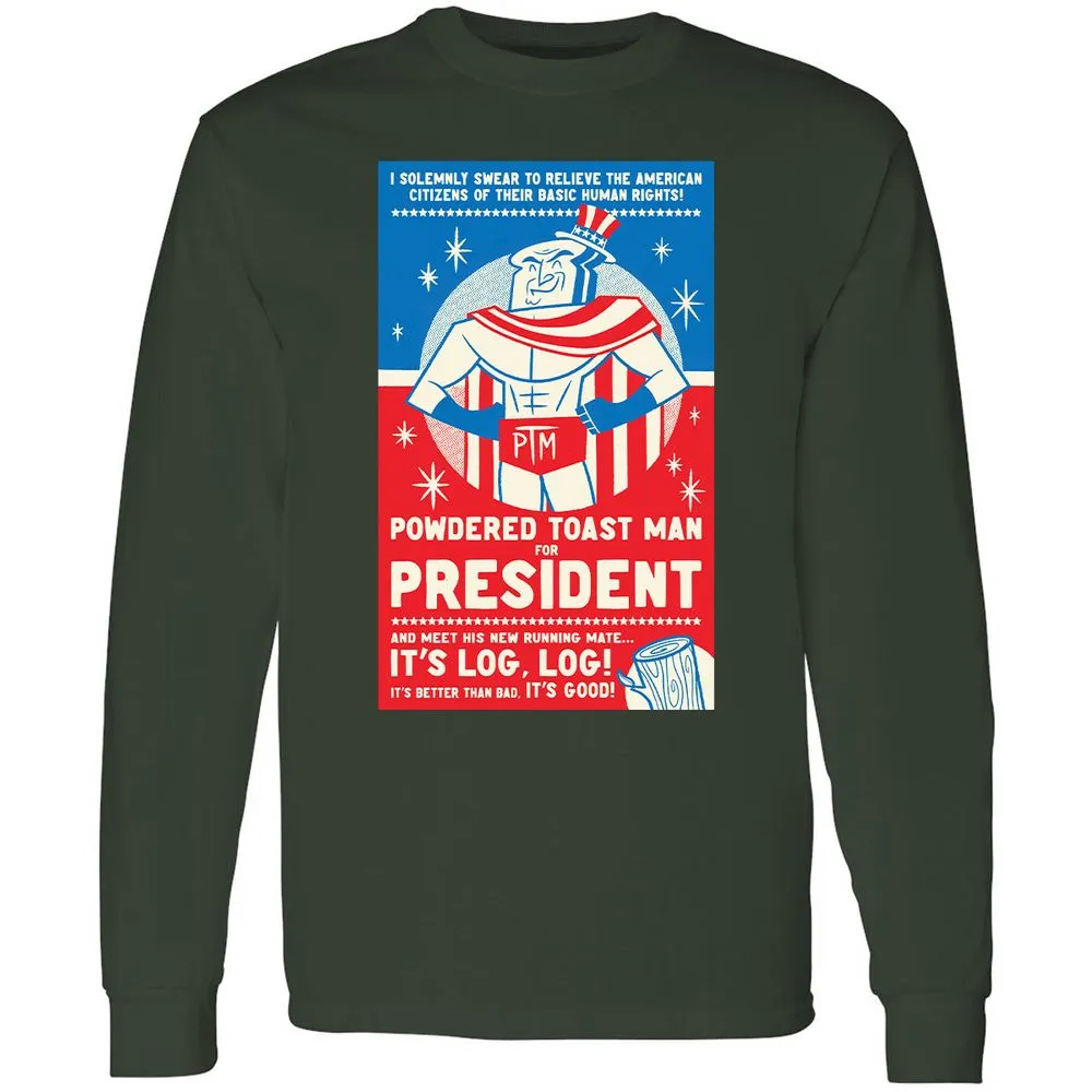 Long Sleeve T-Shirt - C5U9NM27 - Forest Green - 4