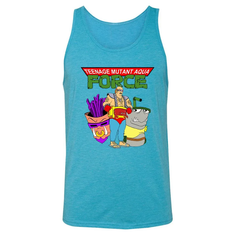 Unisex Jersey Tank - QAXSNB2H - Aqua Triblend - 3