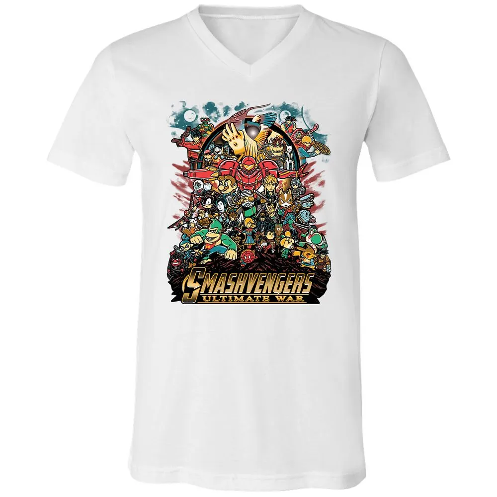 Unisex V-Neck T-Shirt - M4LCAVR5 - White - 5