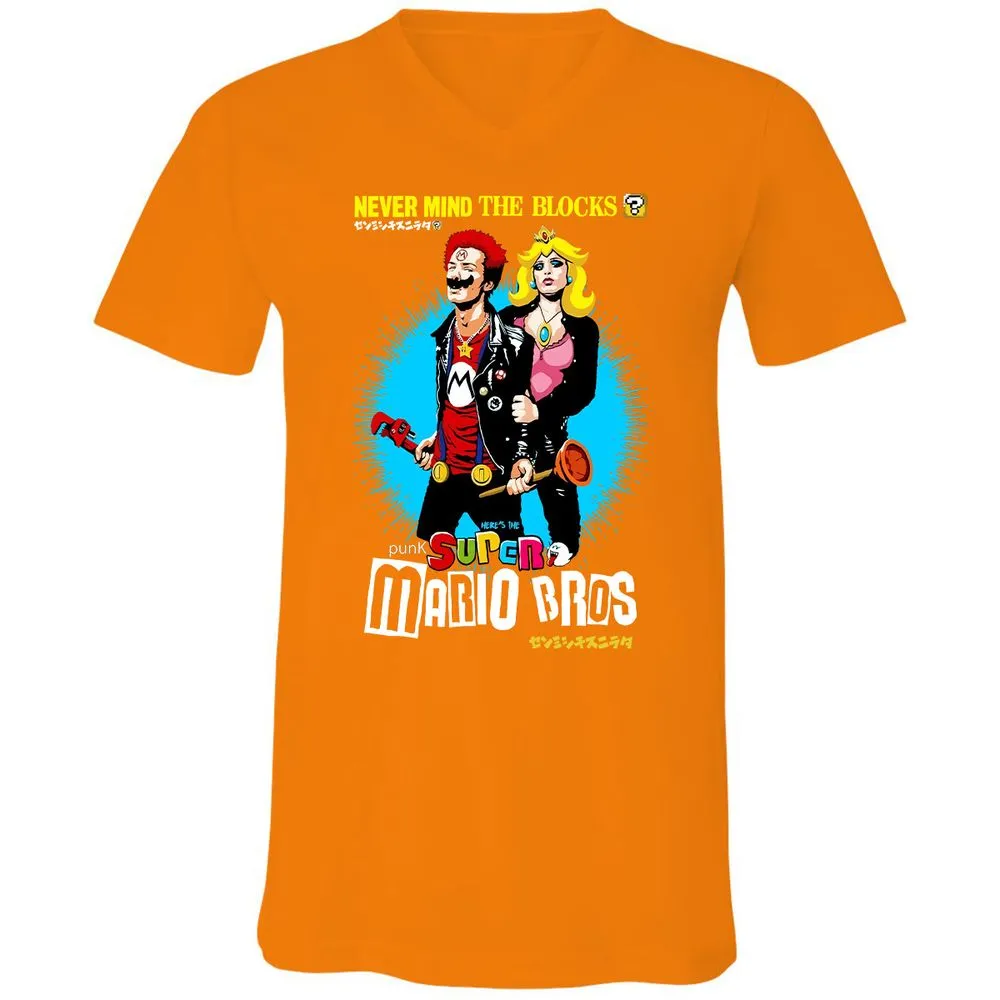 Unisex V-Neck T-Shirt - M14NDN74 - Orange - 11
