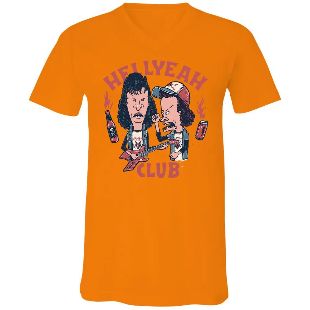 Unisex V-Neck T-Shirt - WTR1WHH9 - Orange - 11