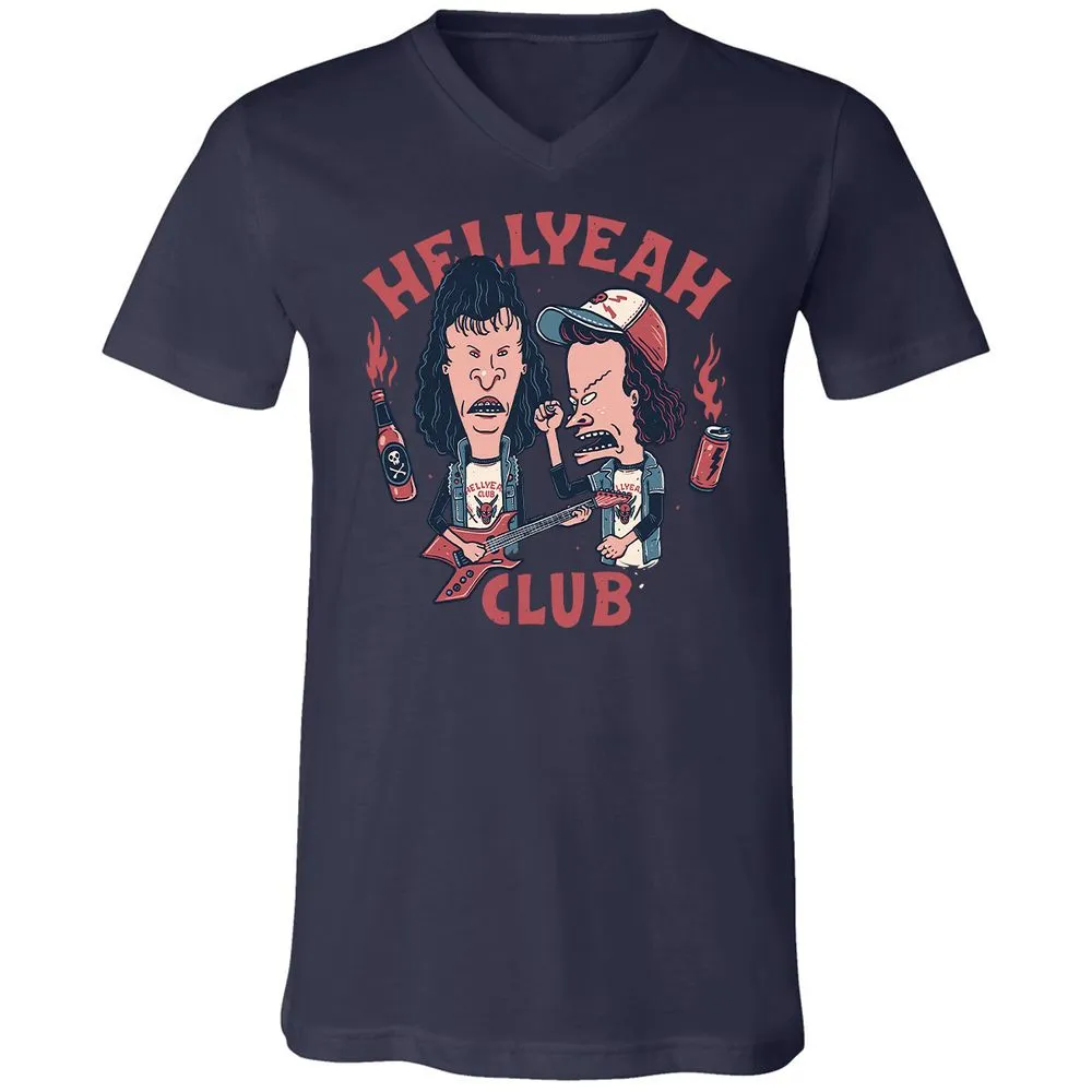 Unisex V-Neck T-Shirt - WTR1WHH9 - Navy - 2