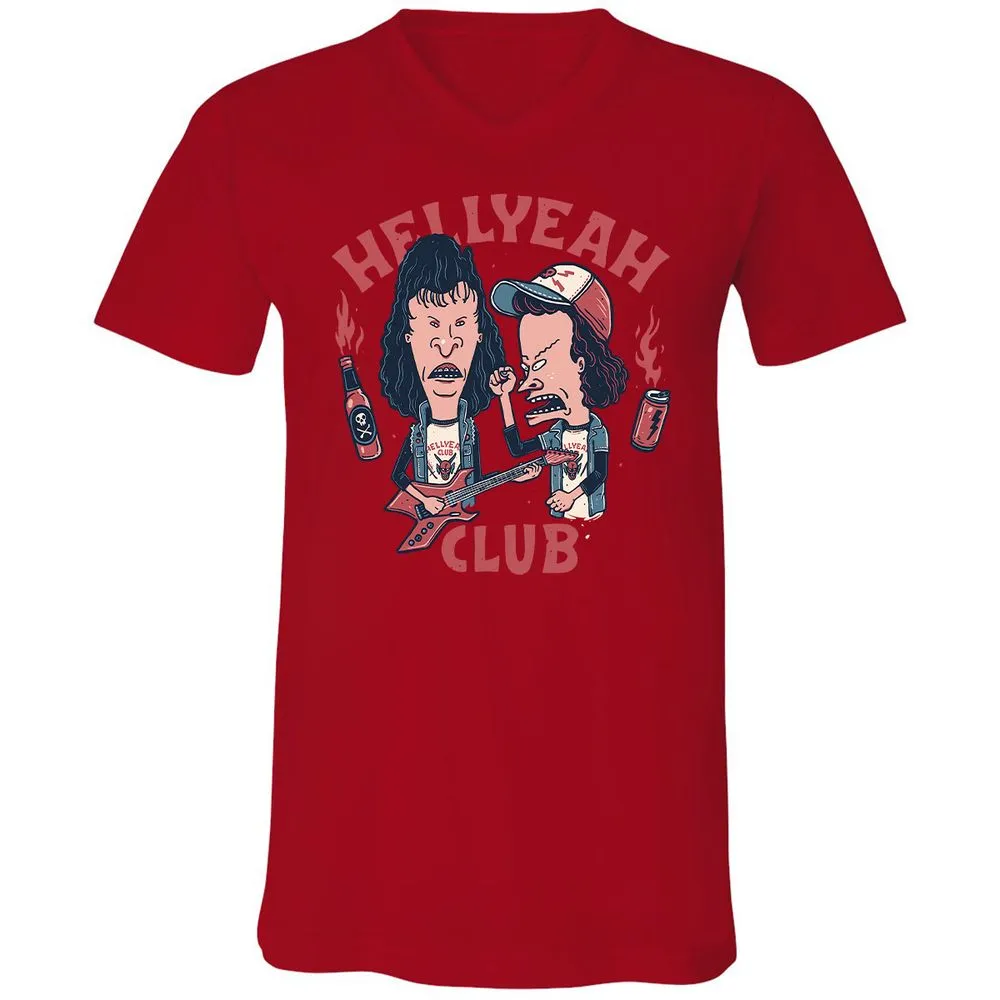 Unisex V-Neck T-Shirt - WTR1WHH9 - Red - 3