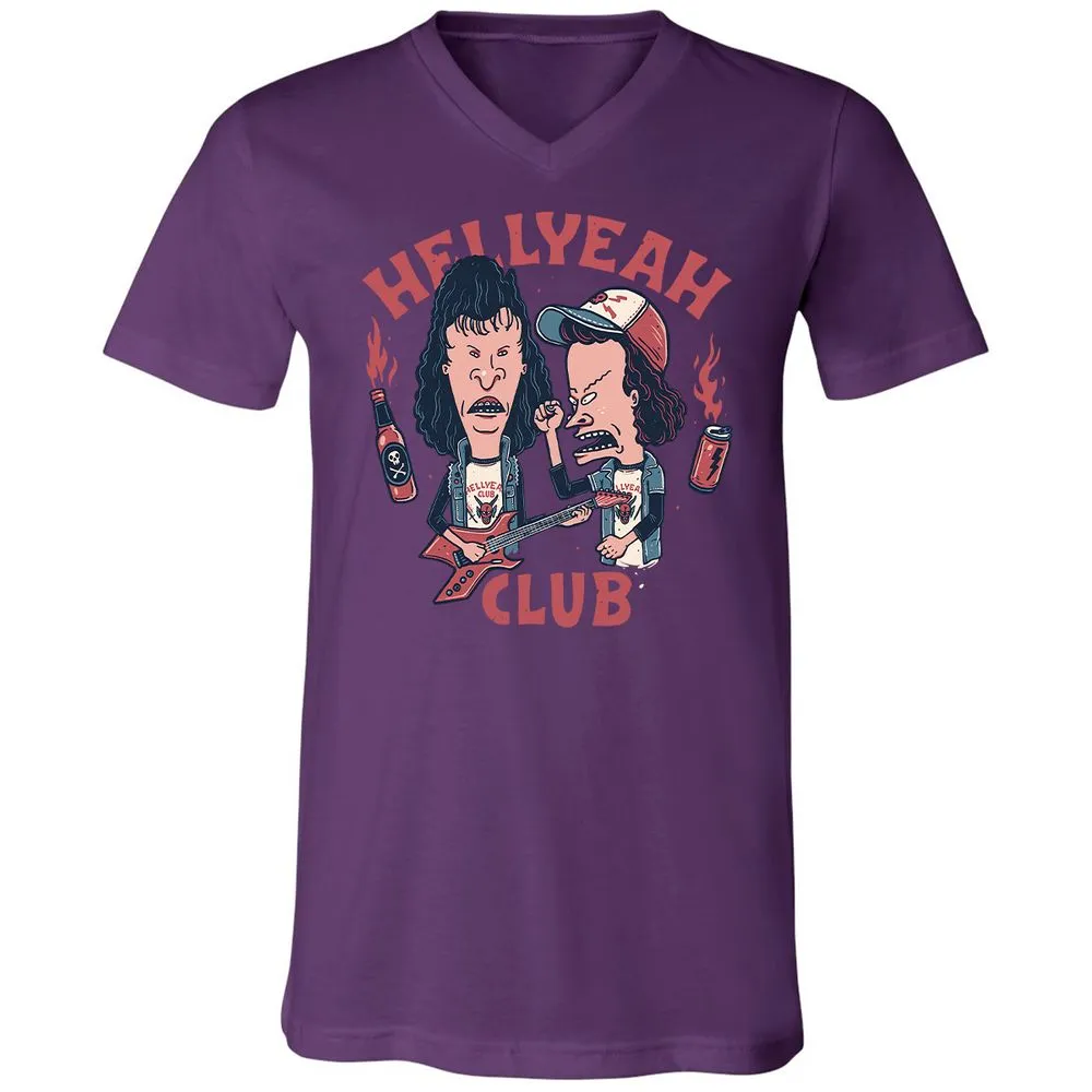 Unisex V-Neck T-Shirt - WTR1WHH9 - Team Purple - 9