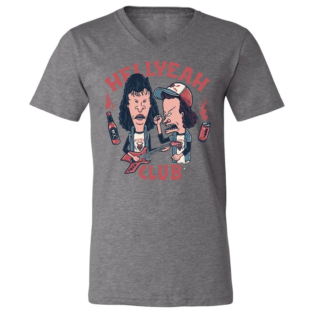Unisex V-Neck T-Shirt - WTR1WHH9 - Deep Heather - 13