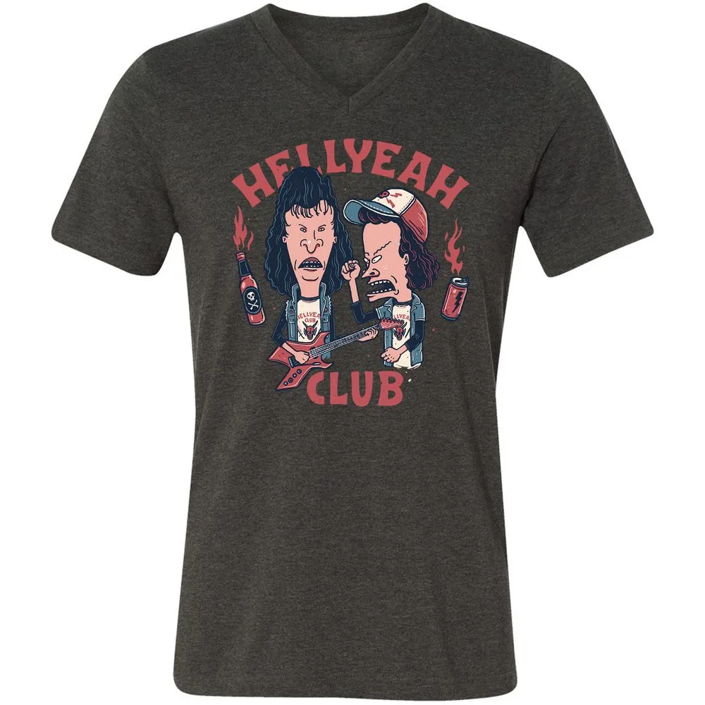 Unisex V-Neck T-Shirt - WTR1WHH9 - Dark Grey Heather - 8