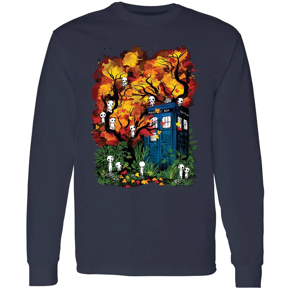 Long Sleeve T-Shirt - V15762AQ - Navy - 2