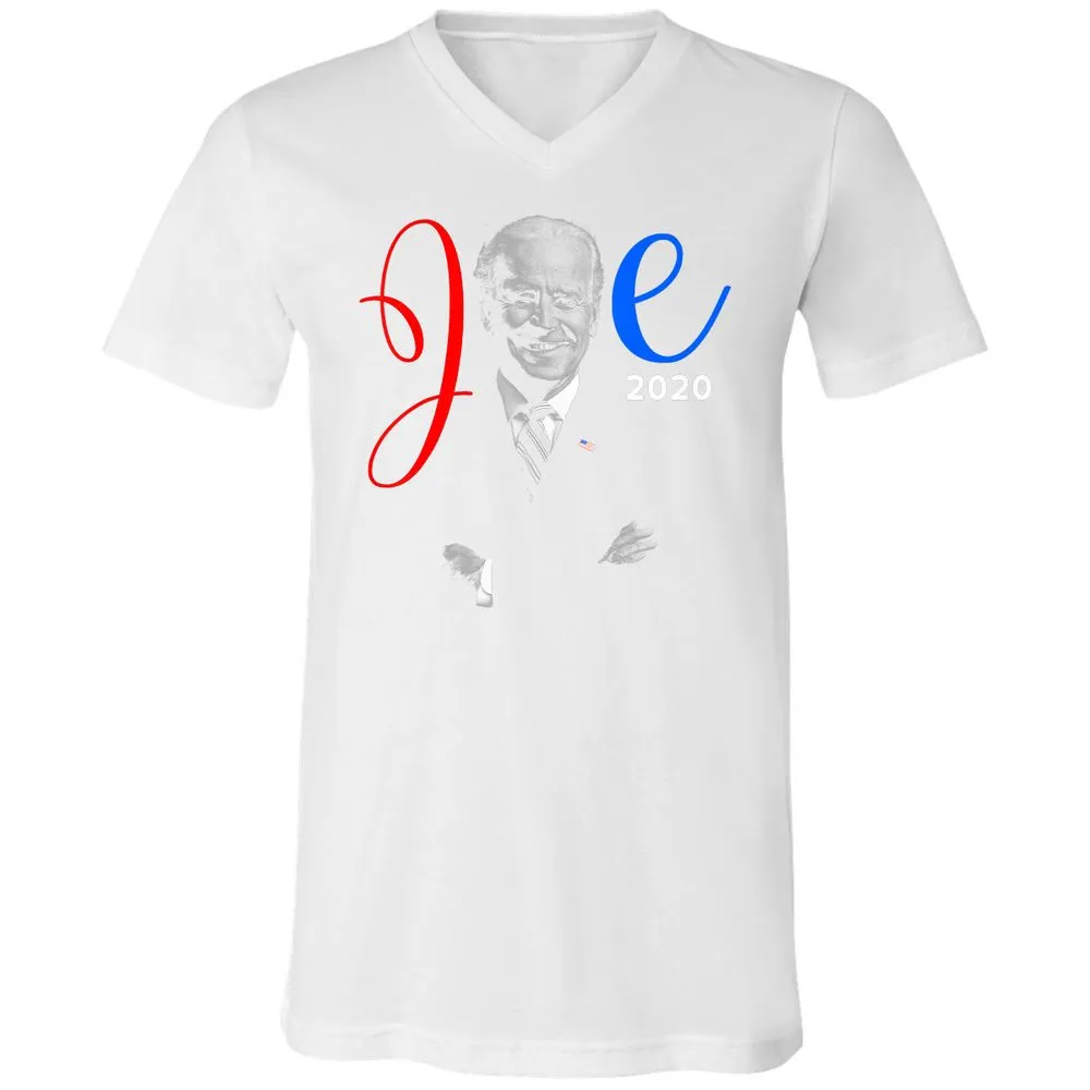 Unisex V-Neck T-Shirt - LHSJR4FR - White - 5