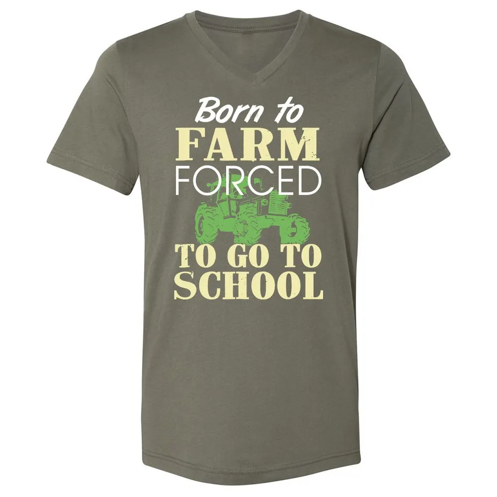Unisex V-Neck T-Shirt - Z6YABT49 - Military Green - 10