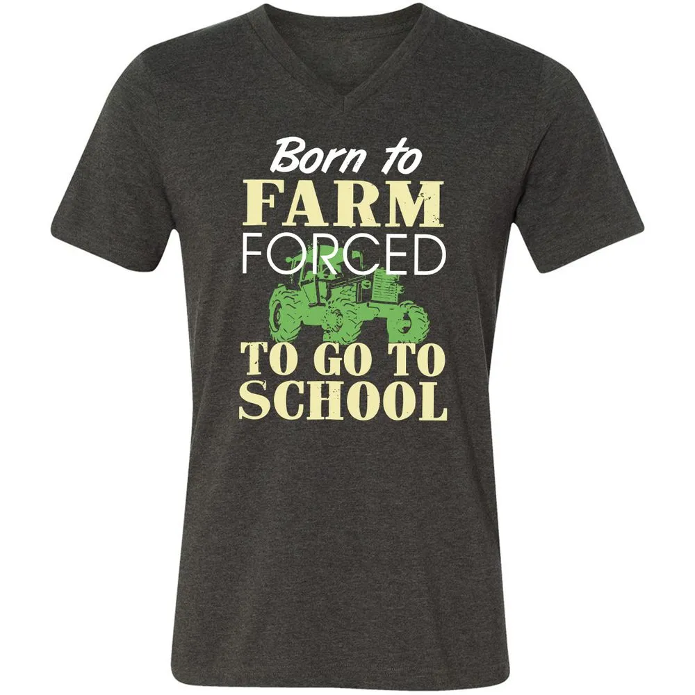 Unisex V-Neck T-Shirt - Z6YABT49 - Dark Grey Heather - 8