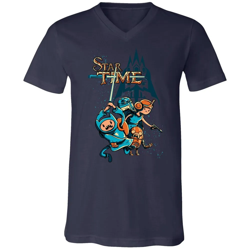 Unisex V-Neck T-Shirt - EL2NDQ5K - Navy - 2