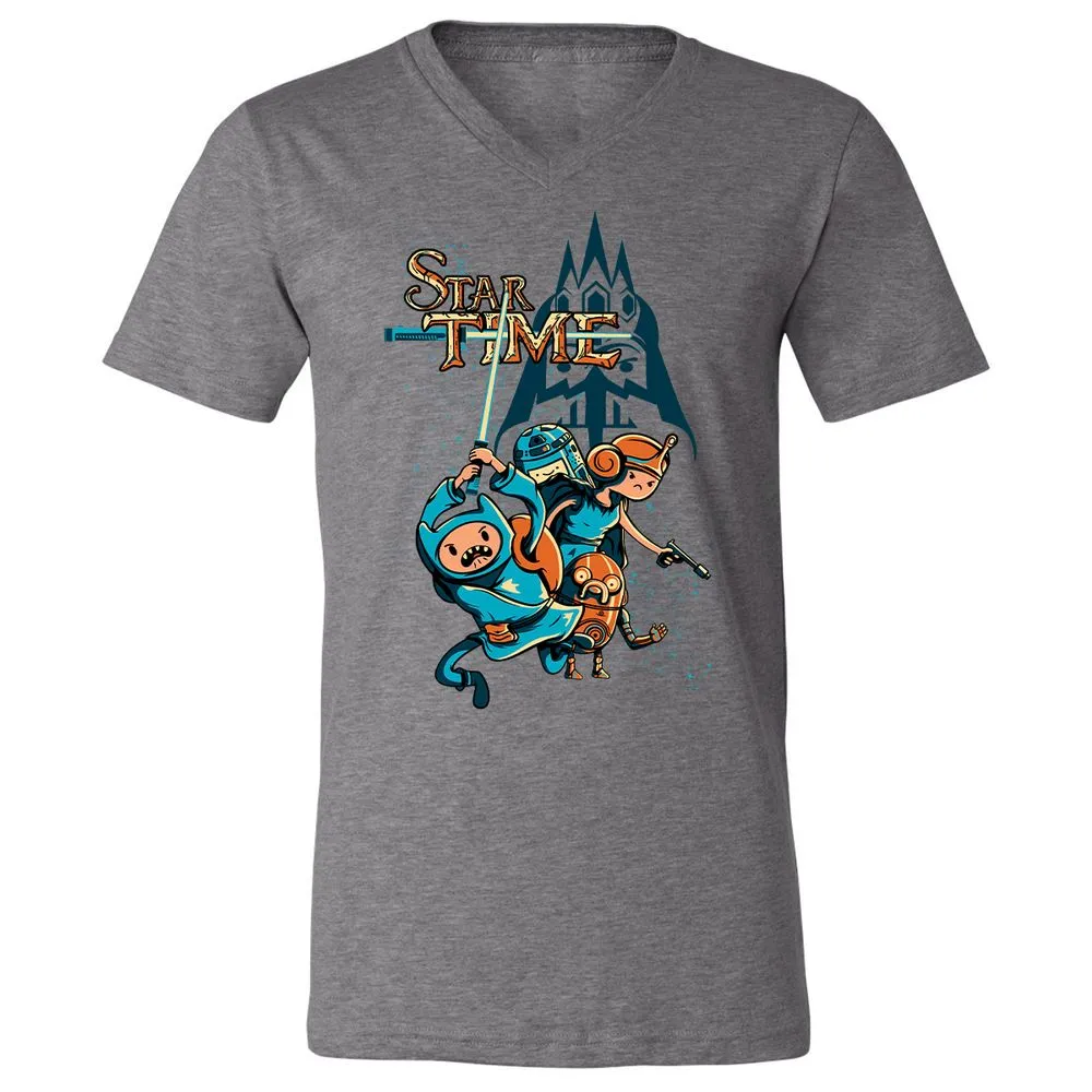 Unisex V-Neck T-Shirt - EL2NDQ5K - Deep Heather - 13