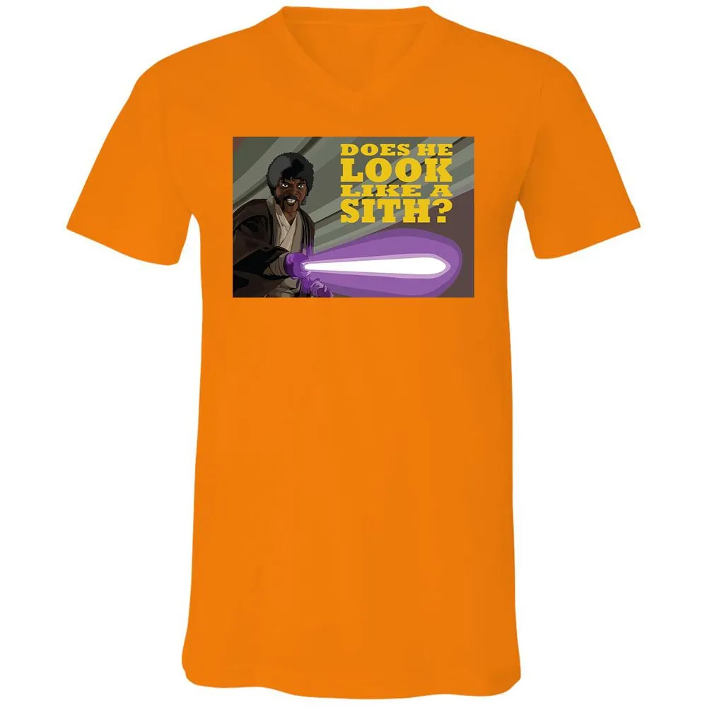 Unisex V-Neck T-Shirt - CEU62ZUE - Orange - 11