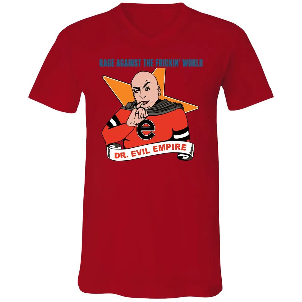 Unisex V-Neck T-Shirt - RNVB1KM3 - Red - 3