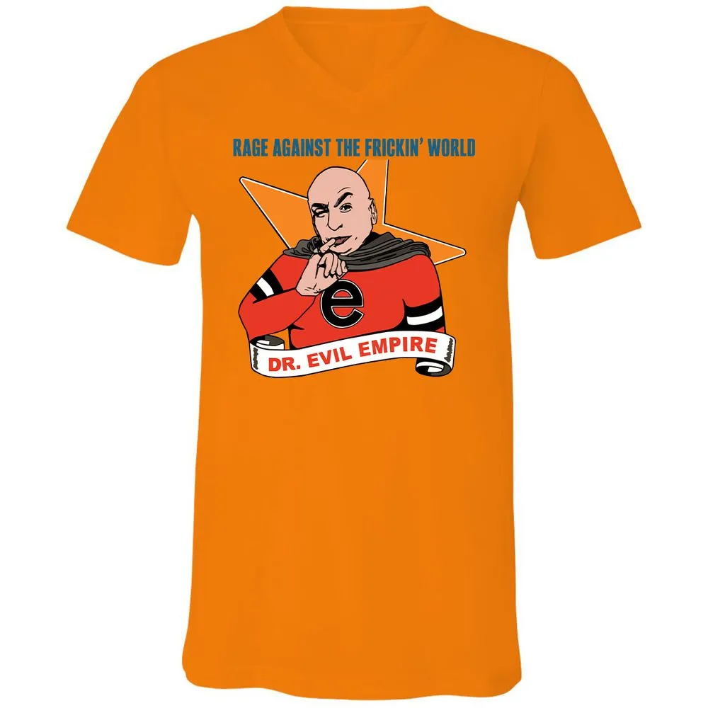 Unisex V-Neck T-Shirt - RNVB1KM3 - Orange - 11