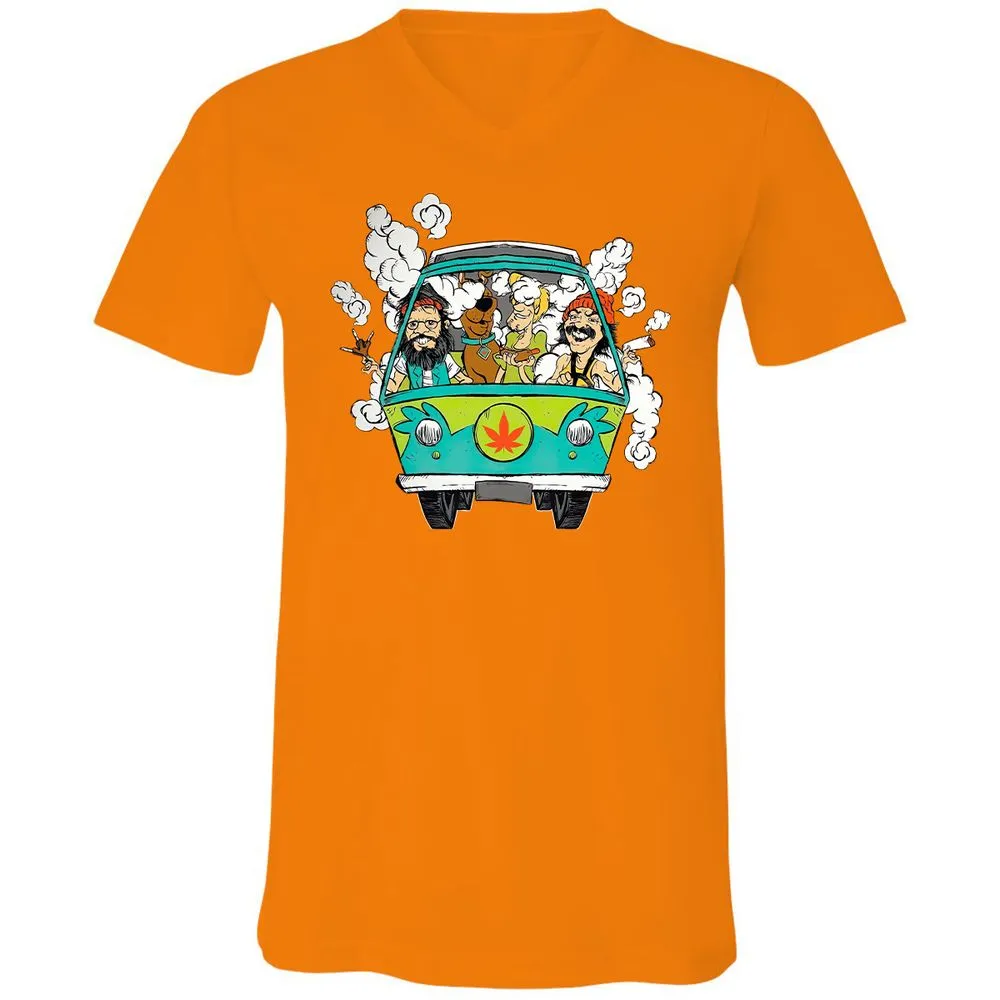 Unisex V-Neck T-Shirt - 417KPKT3 - Orange - 11