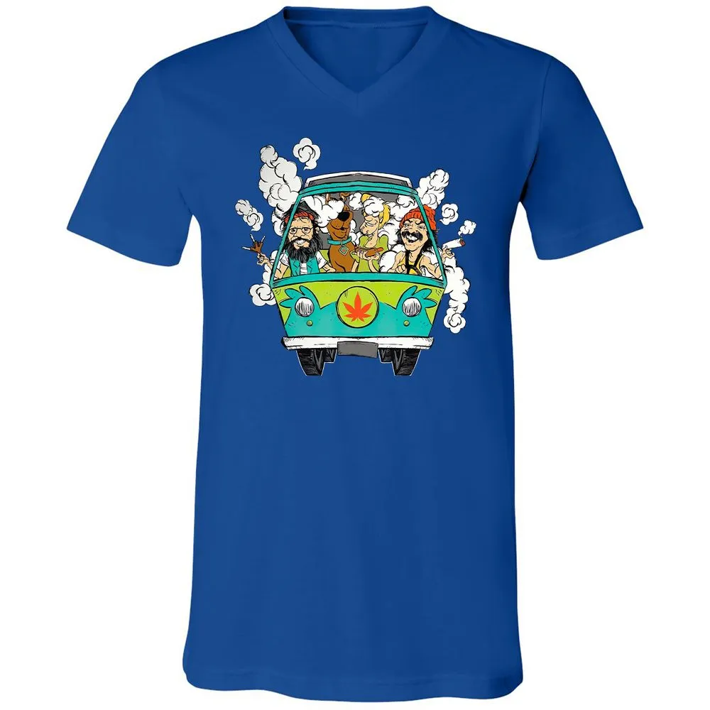Unisex V-Neck T-Shirt - 417KPKT3 - True Royal - 4