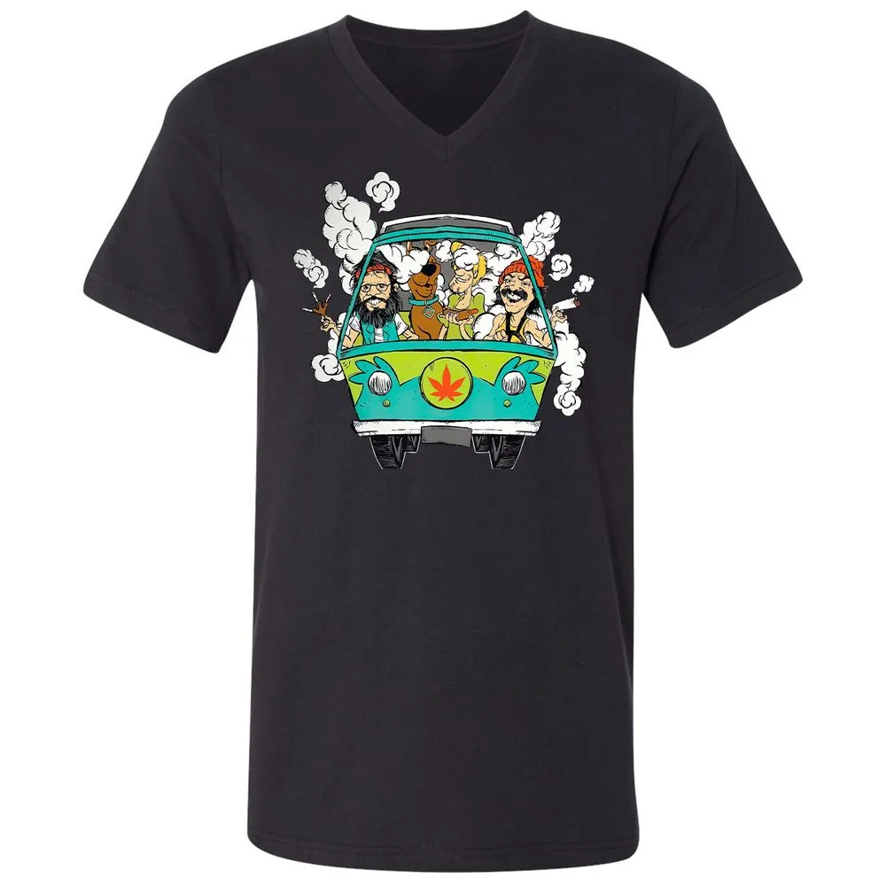 Unisex V-Neck T-Shirt - 417KPKT3 - Black - 1
