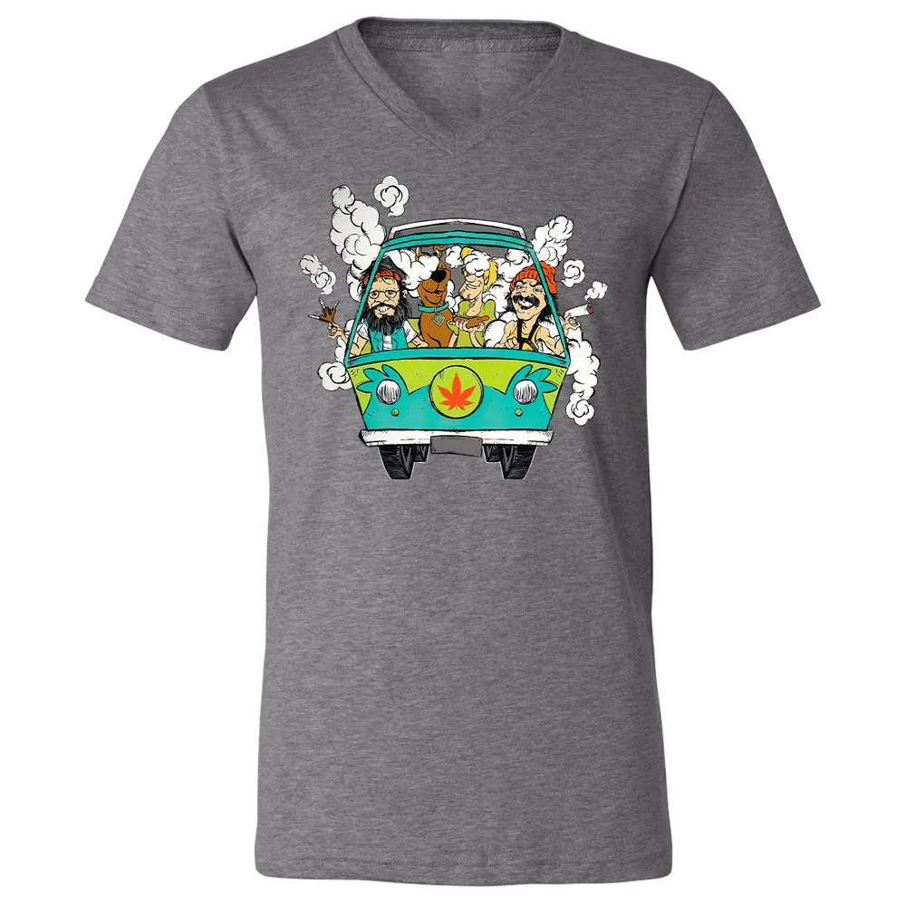 Unisex V-Neck T-Shirt - 417KPKT3 - Deep Heather - 13