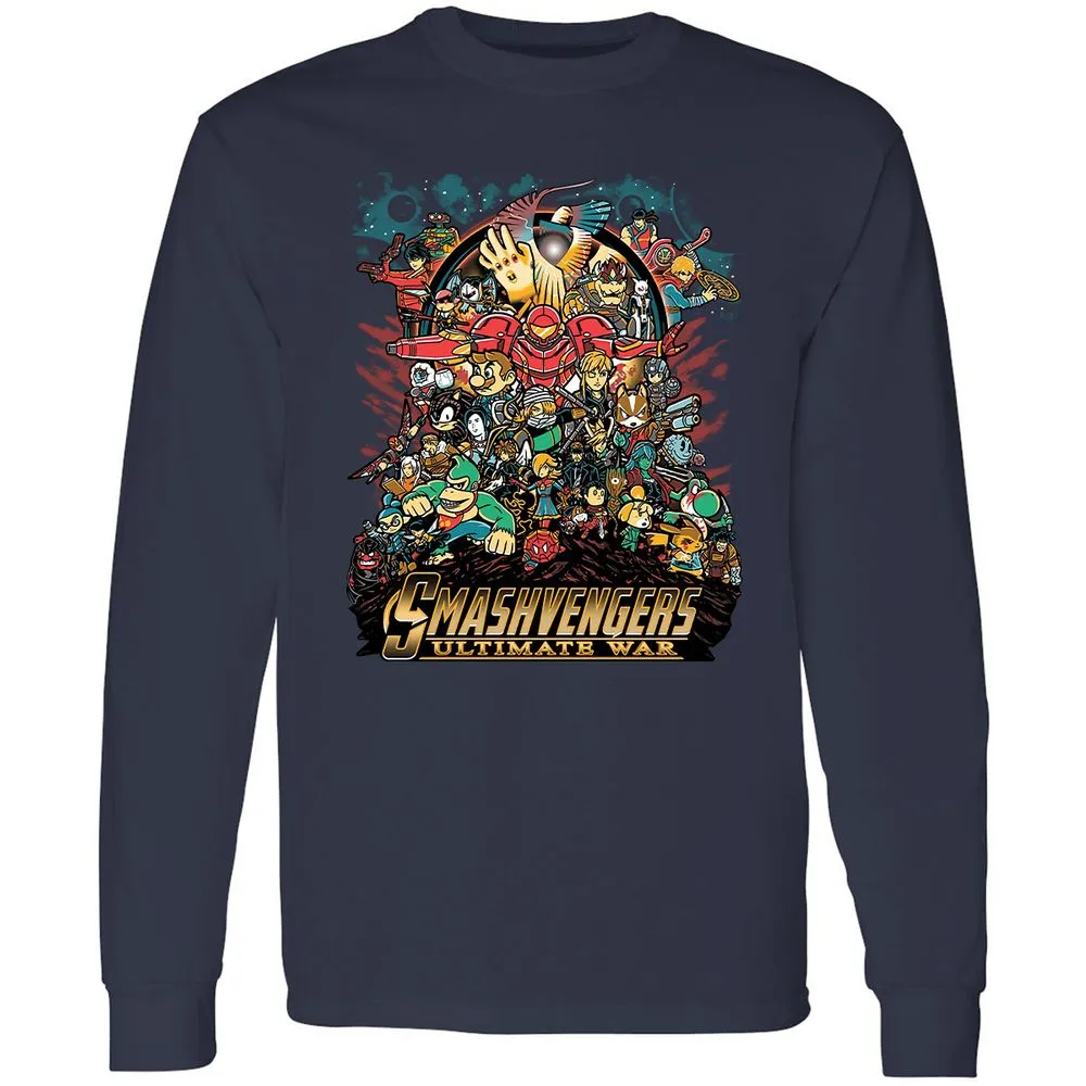 Long Sleeve T-Shirt - AMF1ZGFC - Navy - 2
