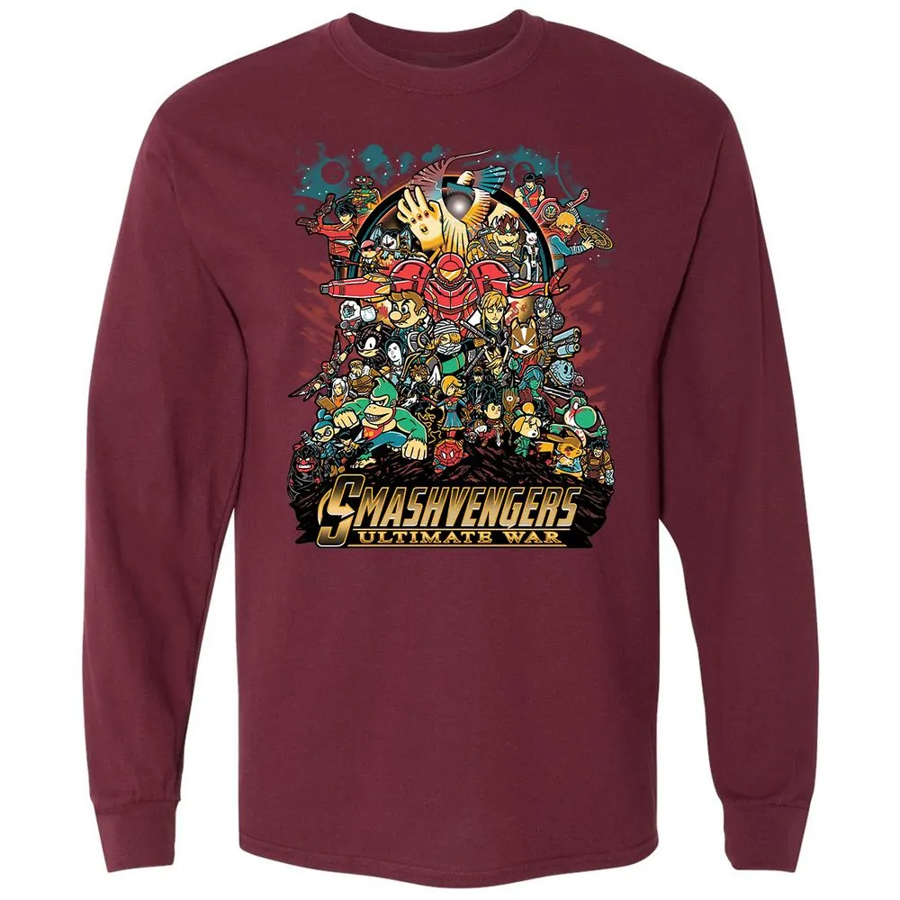 Long Sleeve T-Shirt - AMF1ZGFC - Maroon - 11