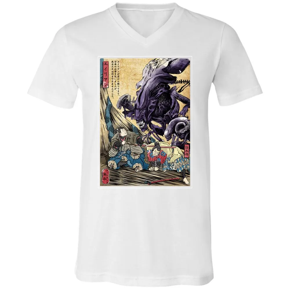 Unisex V-Neck T-Shirt - T66RFLWZ - White - 5