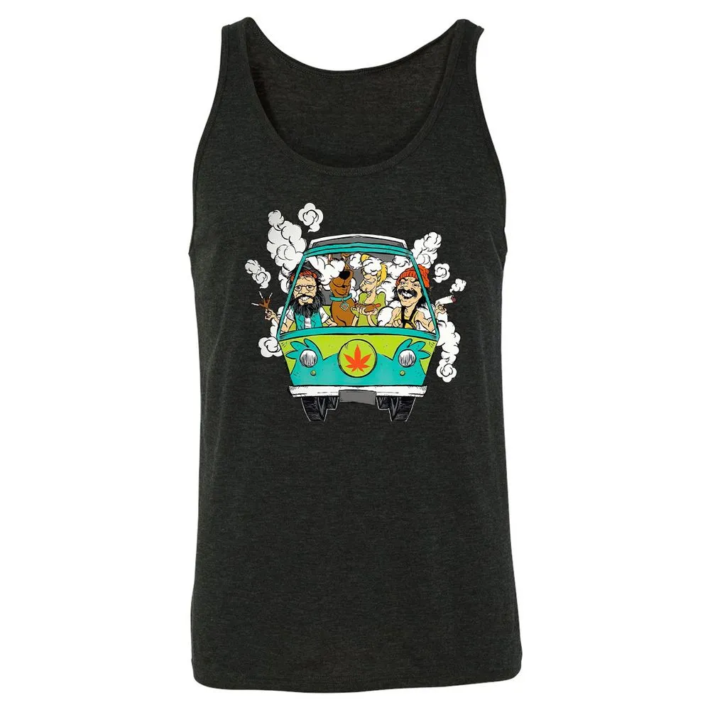 Unisex Jersey Tank - P4STY195 - Charcoal Black Triblend - 5
